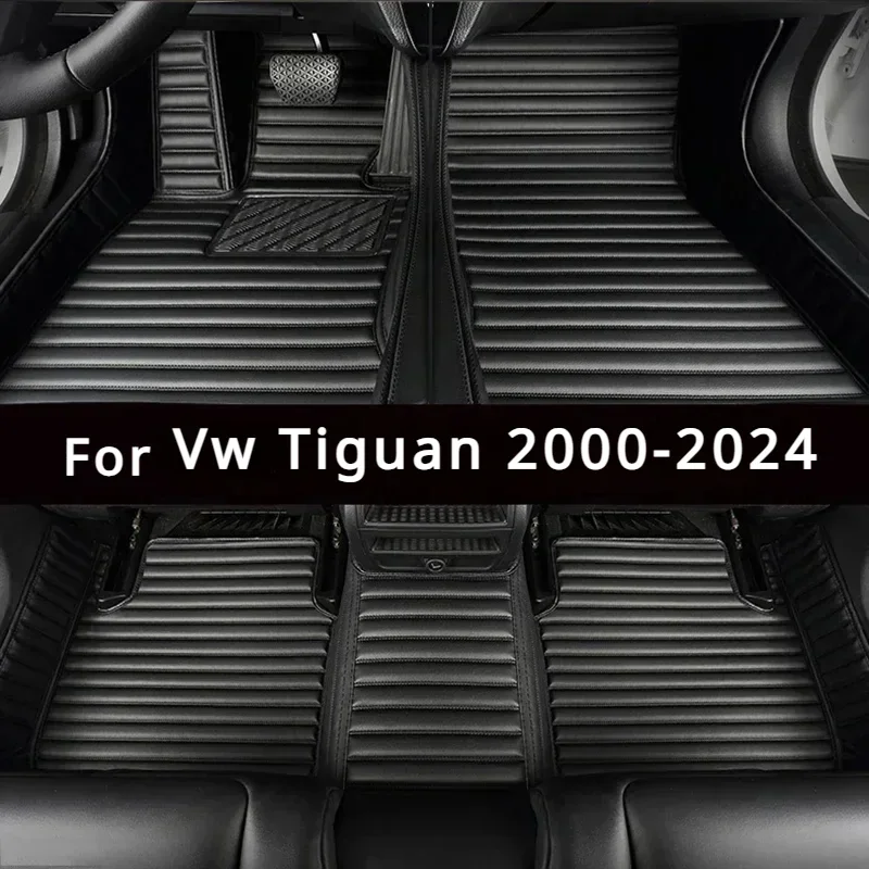 Кожаные 3D автомобильные коврики на заказ для Volkswagen Vw Tiguan 2017-2023 Touareg 2019-2023 2011-2018