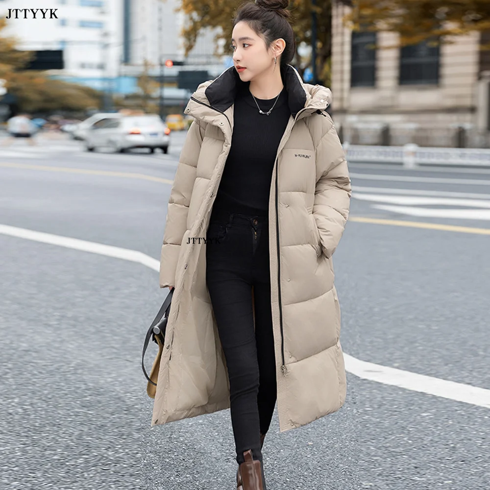 Парка женская новая верхняя одежда Корейская длинное пальто женские зимние
