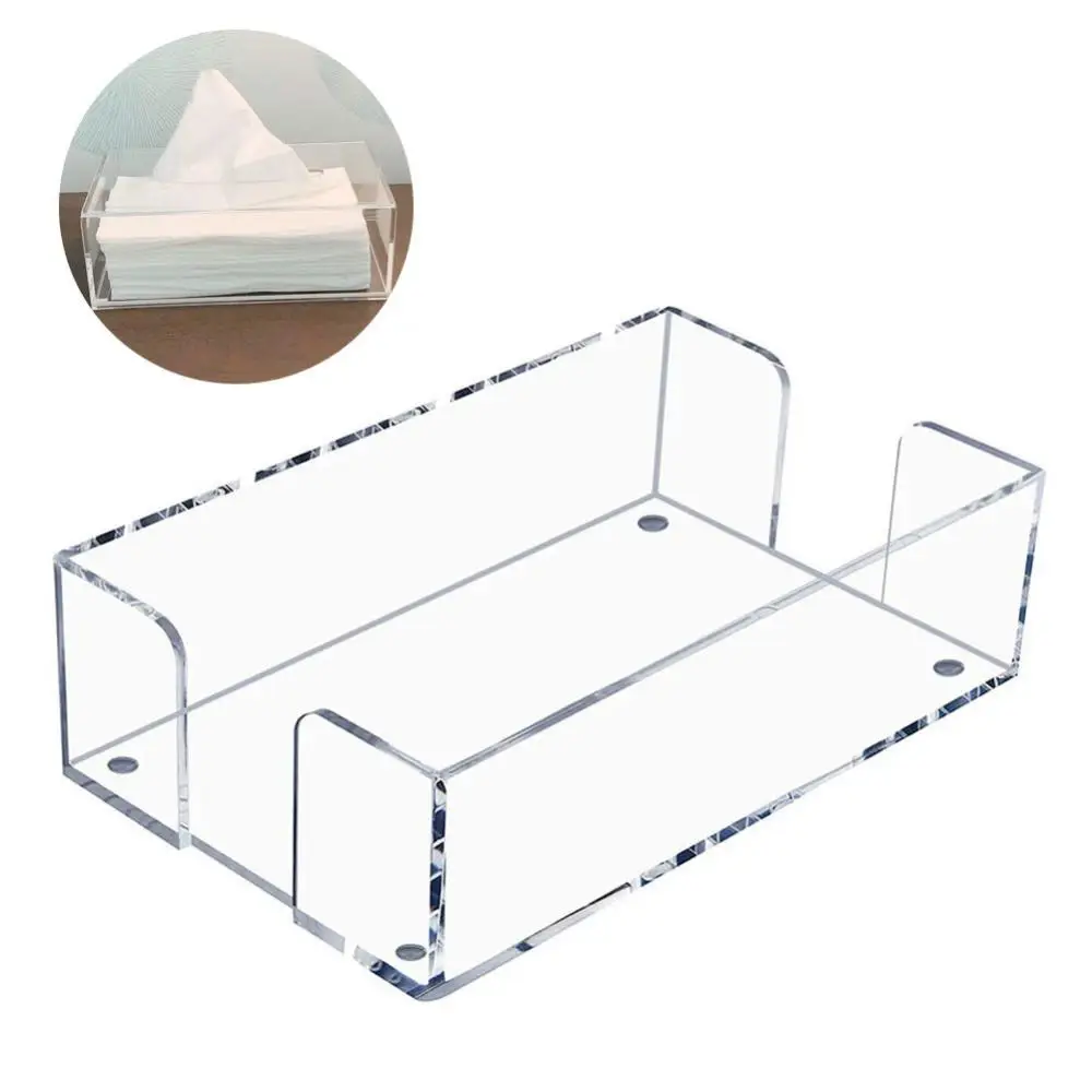 

Large Capacity Tissue Storage Box Plastic Tissue Napkin Organizer Storage Box Tissue Box Safe Napkin Holder Durable Simple