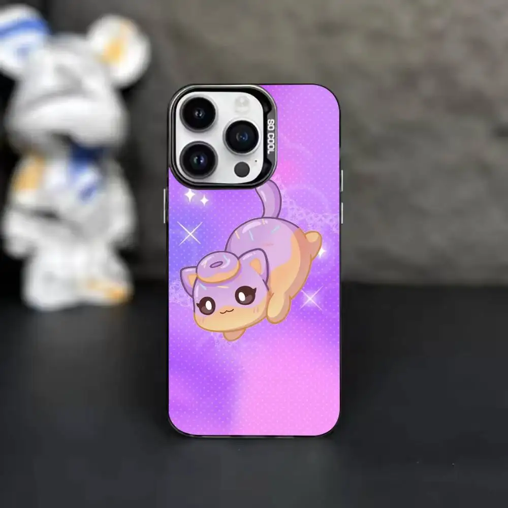 Милый чехол для телефона с котиком C-Aphmau M-MeeMeows, серебристого цвета, для iPhone 17, 16, 11, 12, 13, 14, 15 Plus, Pro Max, XS. (art.: 3920dceb2e2af) - 3920dceb2e2af