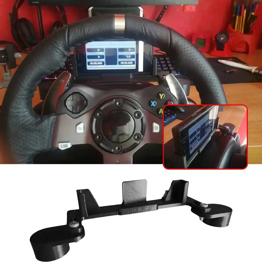 Фото Держатель для телефона на руль гоночного симулятора для Logitech G29/G920, универсальное складное модульное крепление для телефона на руль №4