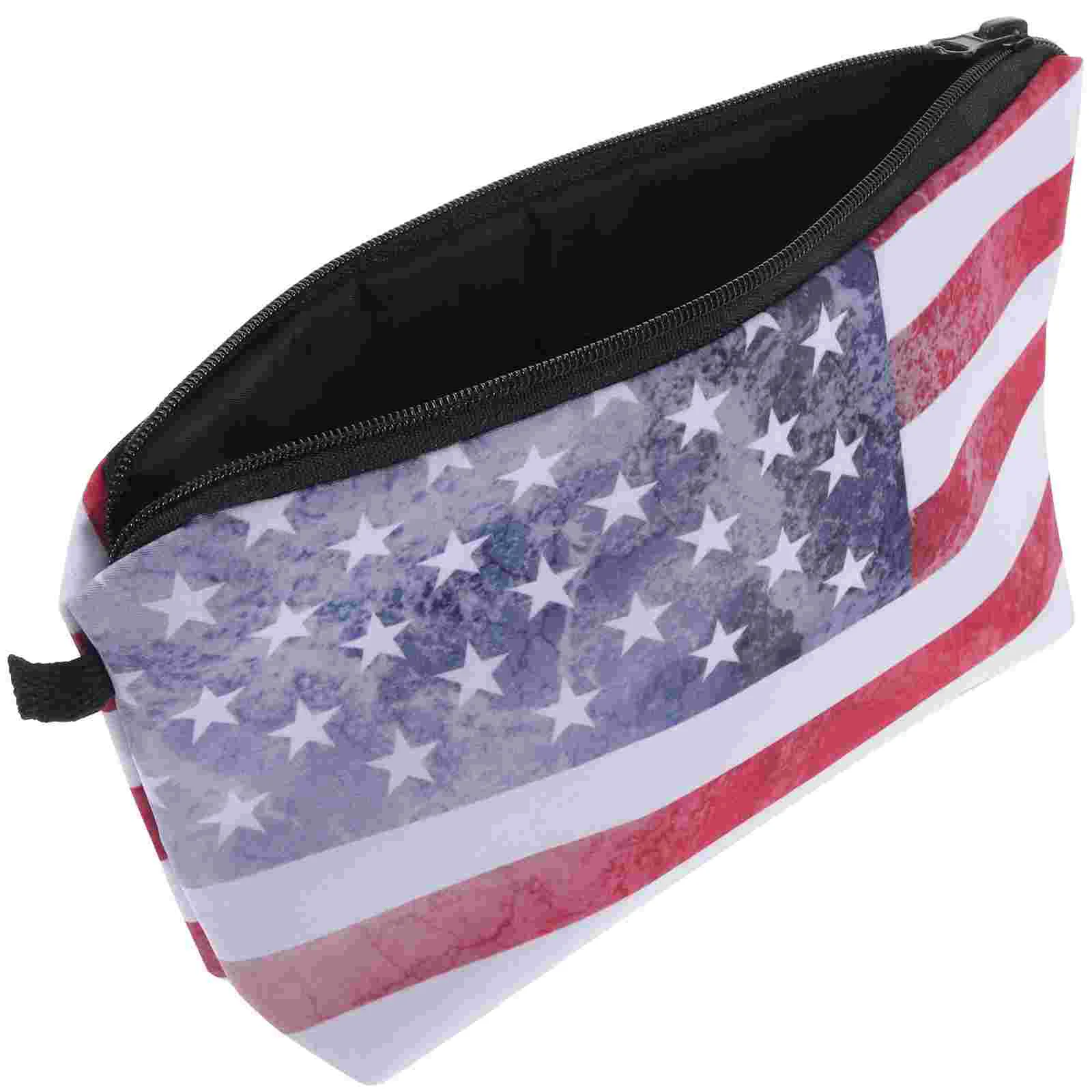 

Convenient Bag Reusable Cosmetics United States Flag Compact Makeup Flags Household Zipper