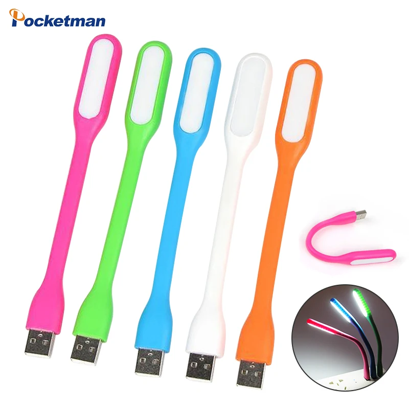 

5/10/20 шт./упаковка, разноцветная портативная Светодиодная лампа USB для портативного зарядного устройства/компьютерной лампы для защиты зрен...