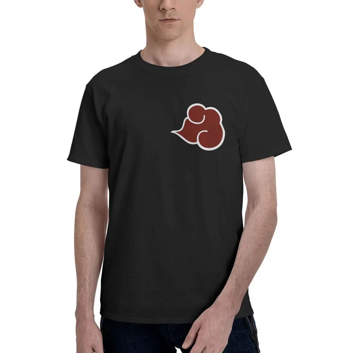 

Anime Japan Anime Akatsuki Funny Novelty Men's Basic Short Sleeve T-Shirt men set Uchiha Funny Graphic Tops Tees