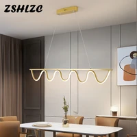 dining room chandeliers home lighting luxury long linear office bar table nordic lamps pendent lamp for dining room bedroom 110v
