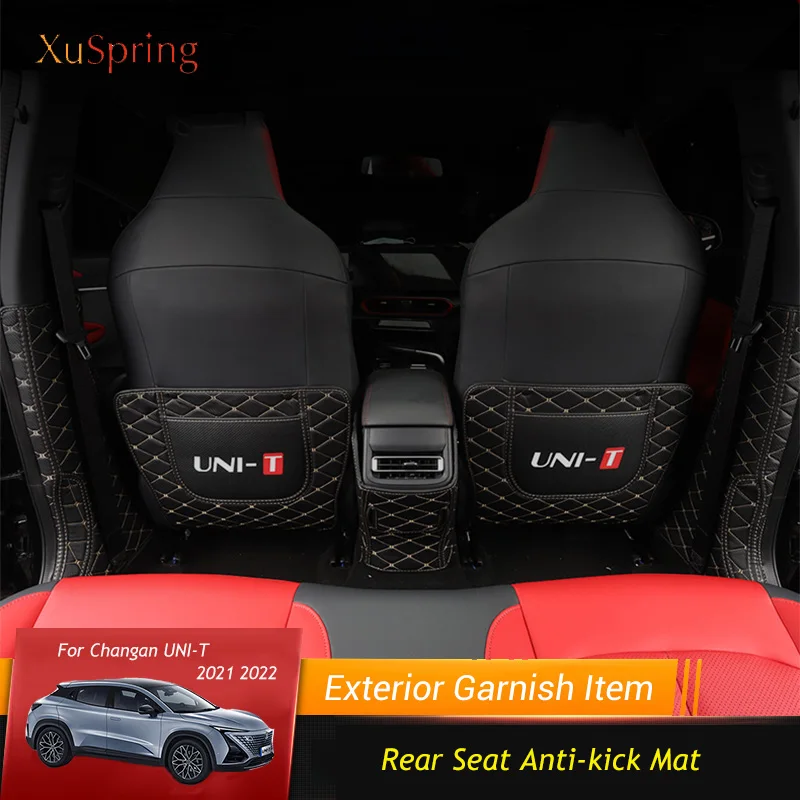 

Car Rear Seat Mat Anti-kick Protective Pad Case Cover Stickers Dust-proof Accessories Styling For Changan UNI-T 2021 2022