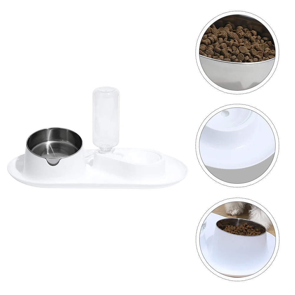 

Cat Double Bowl Puppy Feeder Non-slip Dog Bowl Automatic Pet Cat Water Bowls Stainless Steel Pet Bowl Pet Cat accessories