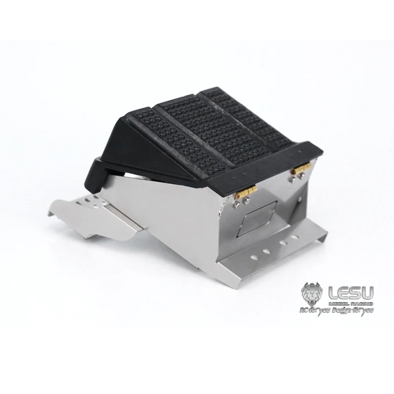Металлический аккумуляторный ящик LESU с пластиной для Tamiyay 1/14 RC тягач