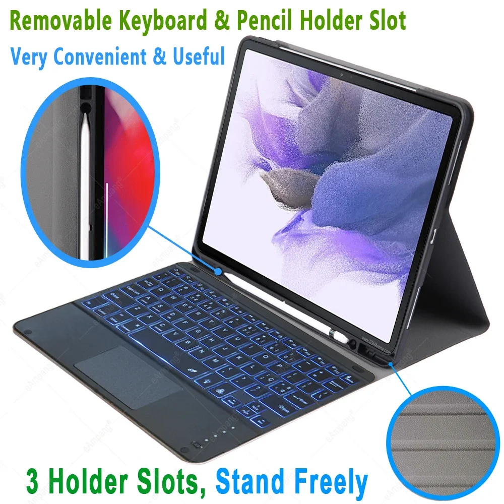 Корейский русский испанский чехол с сенсорной панелью для Samsung Galaxy Tab S7 FE