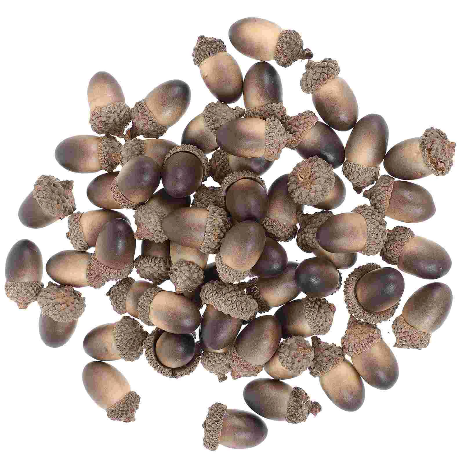 

Acorns Acorn Artificialdecorative Decor Nuts Fake Ornaments Decorations Crafts Simulation Decoration Vase Fruit Filler Christmas