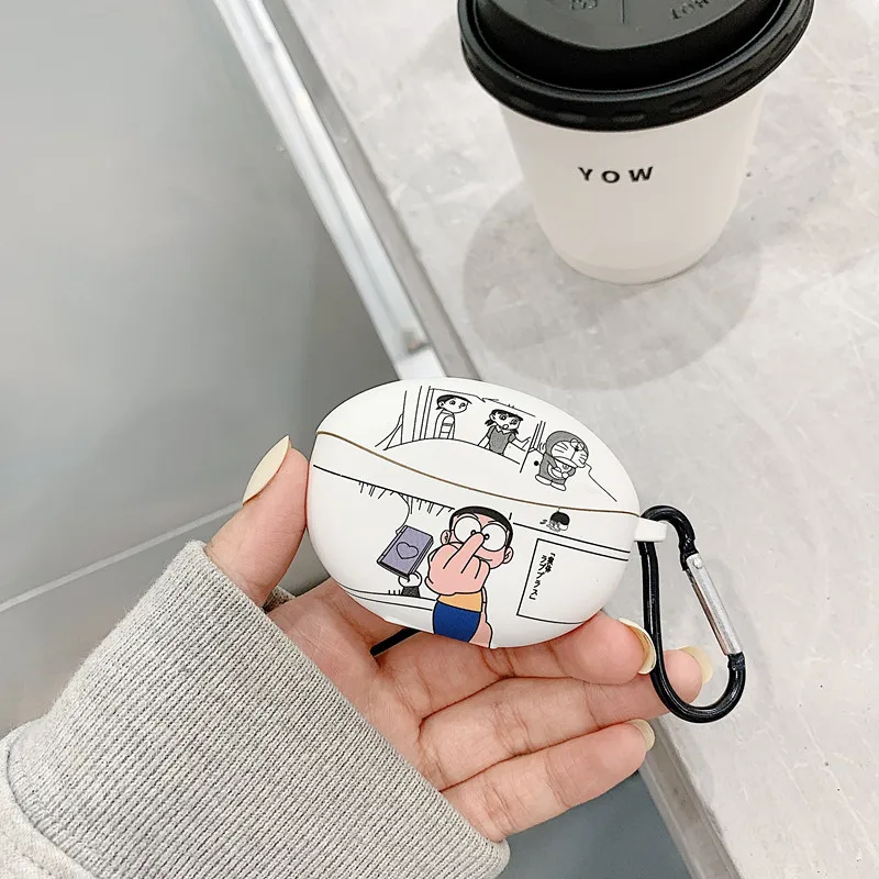

Soft PC Earphone Case For OPPO Enco Air 2 pro,3D Cute Cartoon crystal sticker Headset Protecte Charging Case For OPPO Air 2 pro