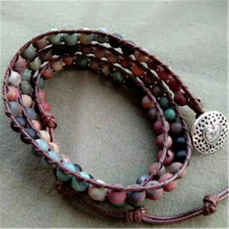 

Milangirl Fashion Couple Bracelet Natural Stone Yoga Beaded Bracelet Men's Women's Friends Gifts Hand-woven Bracelet