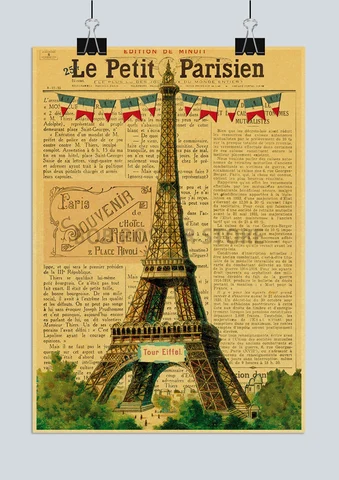 Французский Париж, модная Эйфелева башня, винтажная девушка, художественная живопись, плакаты, принты, настенные наклейки, фотографии для дома, спальни, бара, кафе