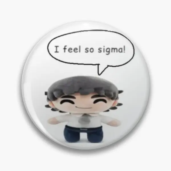 I Feel So Sigma Ross Federman мягкая пуговица булавка для одежды воротник декор лацкана