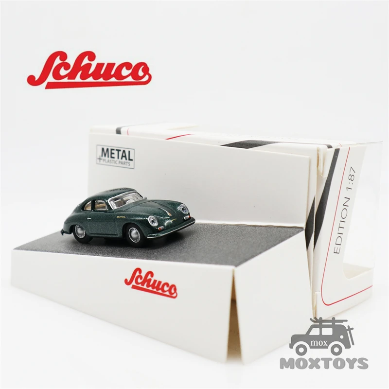 

Schuco 1:87 Porsche 356A coupe green simulation alloy car model