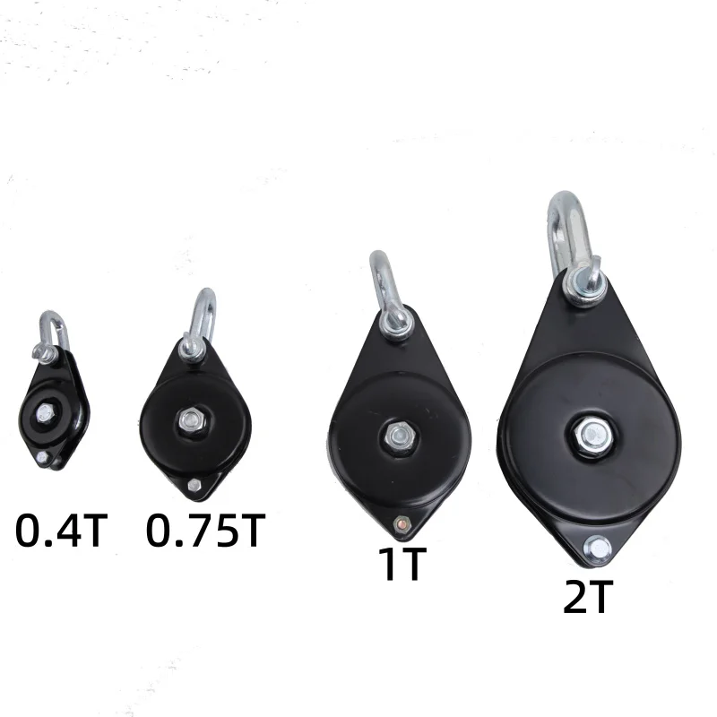Фото Movable closed shackle pulley with bearing orientation 0.4t №2