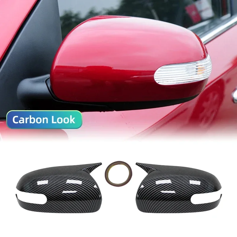 

Для KIA K3 Cerato Forte 2009-2012, карбоновое волокно, внешний корпус автомобиля, боковая дверь, зеркало заднего вида, крышка, оболочка, Стандартная отделка