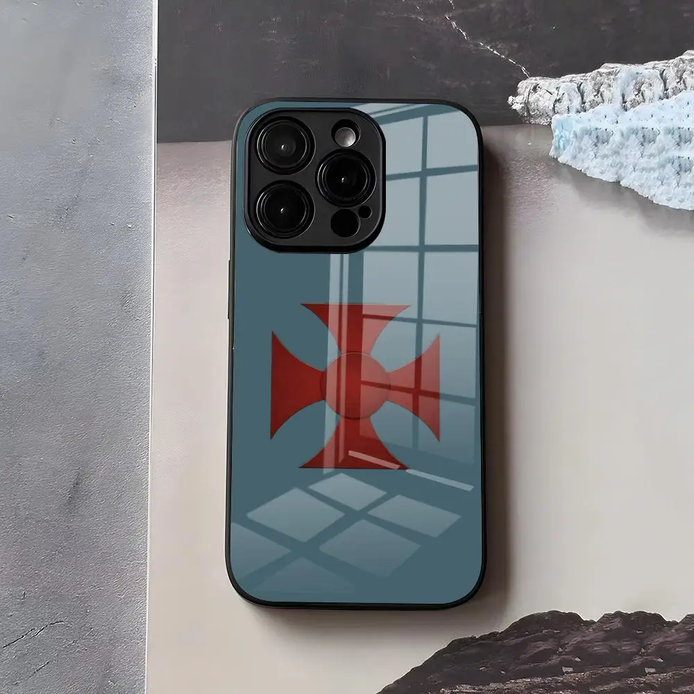 Фото Чехол H-He M-Man-S для iPhone 17 Air 16 E Pro Max 15 14 13 Mini 12 Pro 11 Max Plus, черный, стеклянный №4