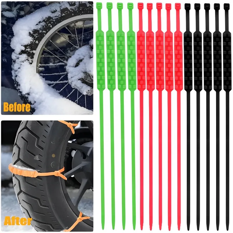 

Electric Car Motorcycle Tires Universal Anti-skid Chain Strip Triangle Anti-skid Tie Emergency Seat Belt Emergency Tire Chain