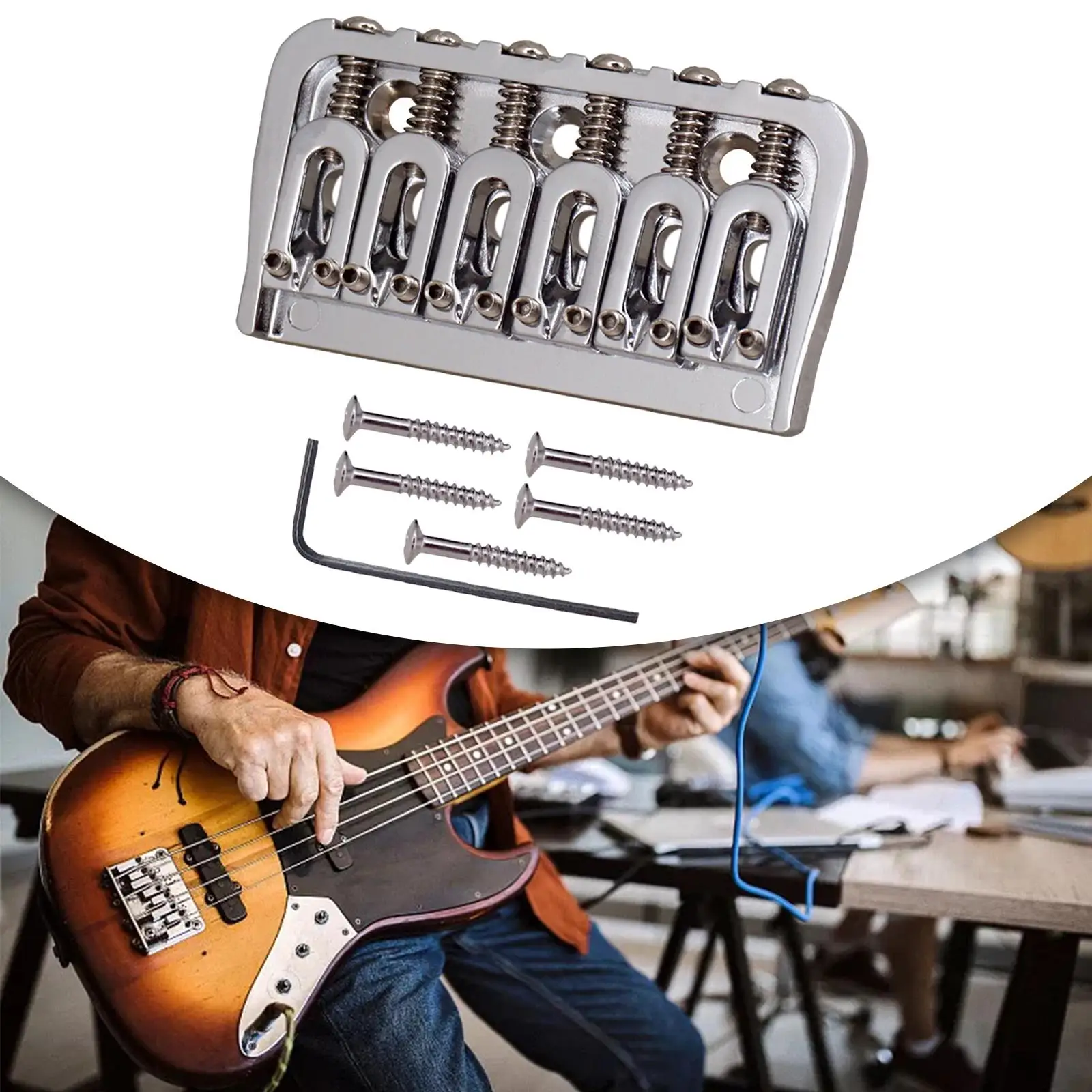 Электрогитара Hardtail Fixed Bridge Set Roller Saddle для 6-струнной электрогитары
