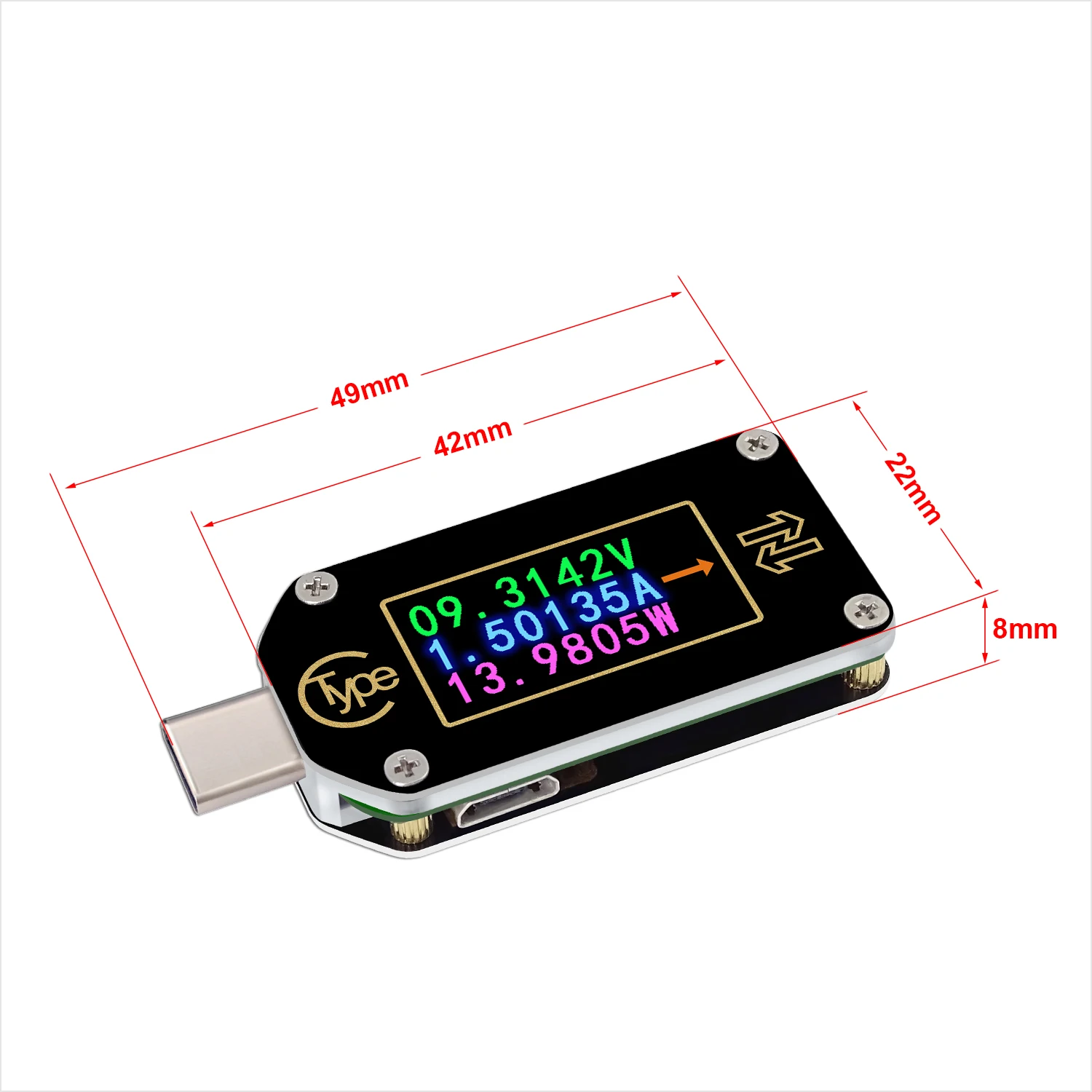 

TC66 fast charge PD protocol detection decoy Type-C voltage and current meter USB tester