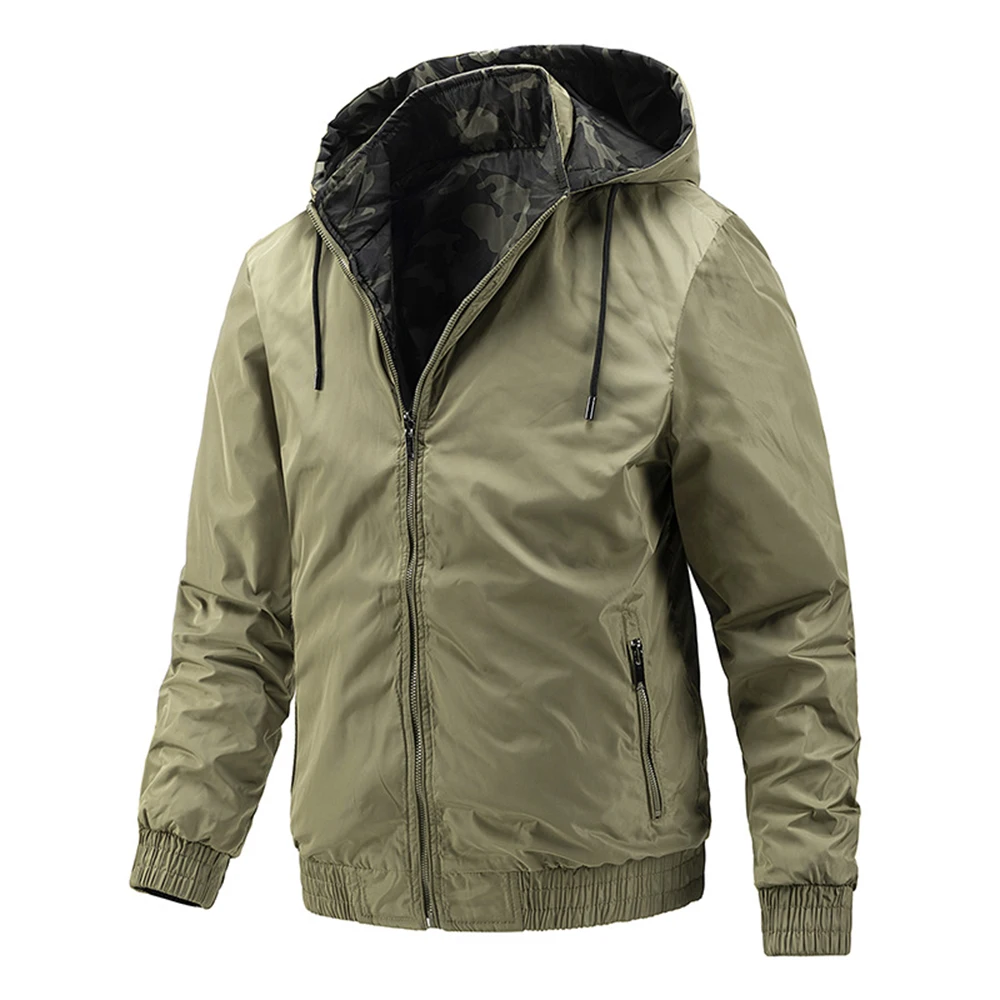 

ERIDANUS 2022 New Hot Sale High Quality Solid Color Men’s Jacket Spring Autumn Double-sided Wearable Business Men Jackets MWJ312