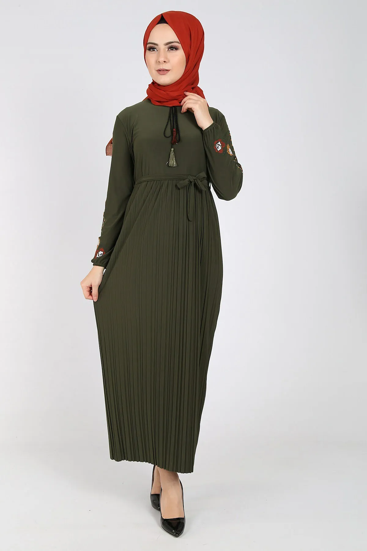 Женское платье nak?spiliseli, Осень-зима 2021, стандартный головной платок, Исламская Турция