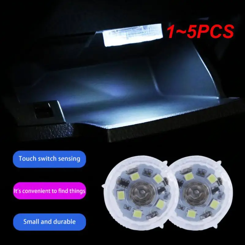 

1~5PCS Mini Led Night Light Touch Sensitive Small Lamp Car High Brightness Bedside Indoor Lighting Reading Kitchen Cabinets