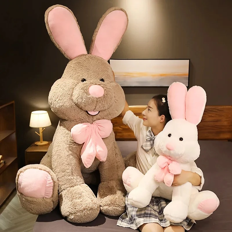 

Giant Cartoon Cute Rabbit Plush Toy Soft Animal Big Ears Bunny Doll Stuffed Baby Accompany Pillow Kawaii Birthday Gift