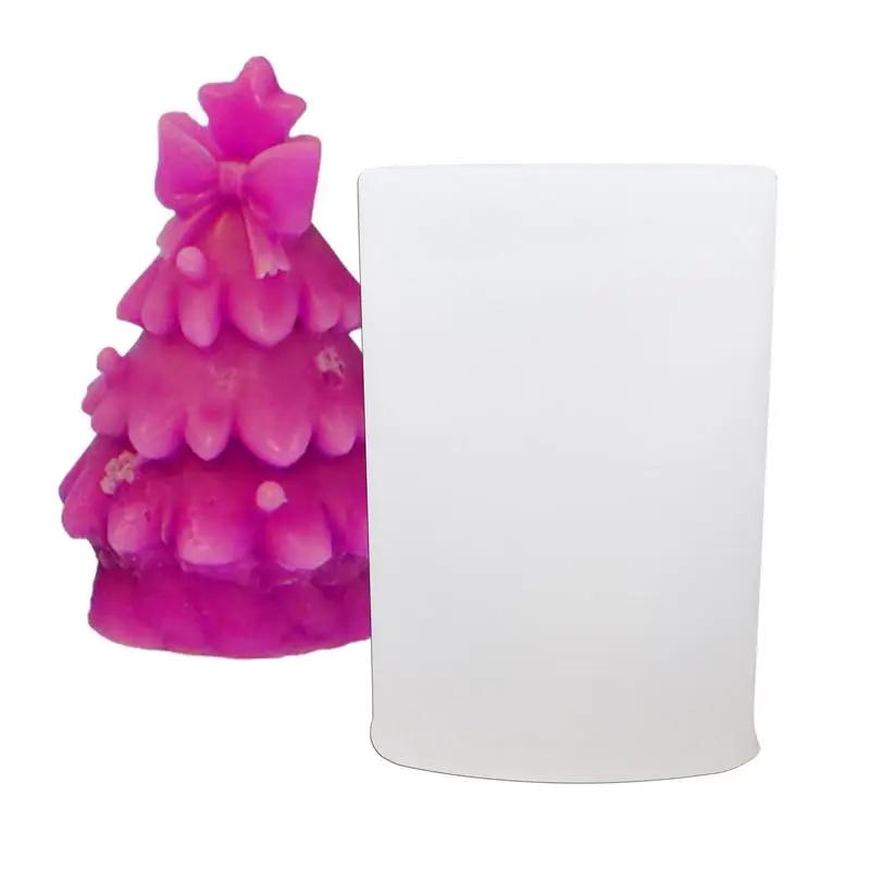 

Christmas Tree Candle Mold Home Craft Ornament Candle Mold Multilayer Star Plant Soap Resin Crystal Plaster Resin Baking Tools