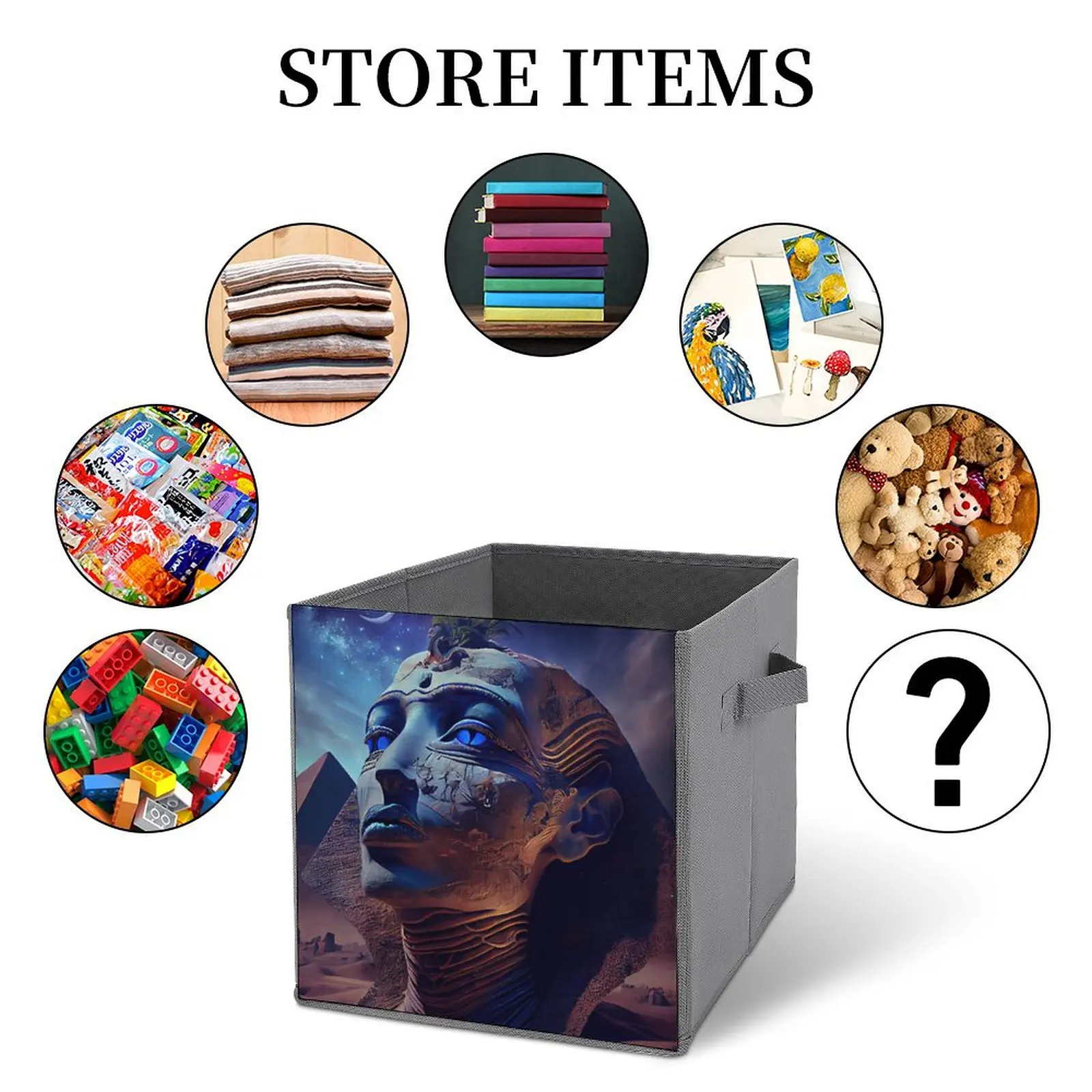 Складной контейнер для хранения египетской королевы органайзер удобное