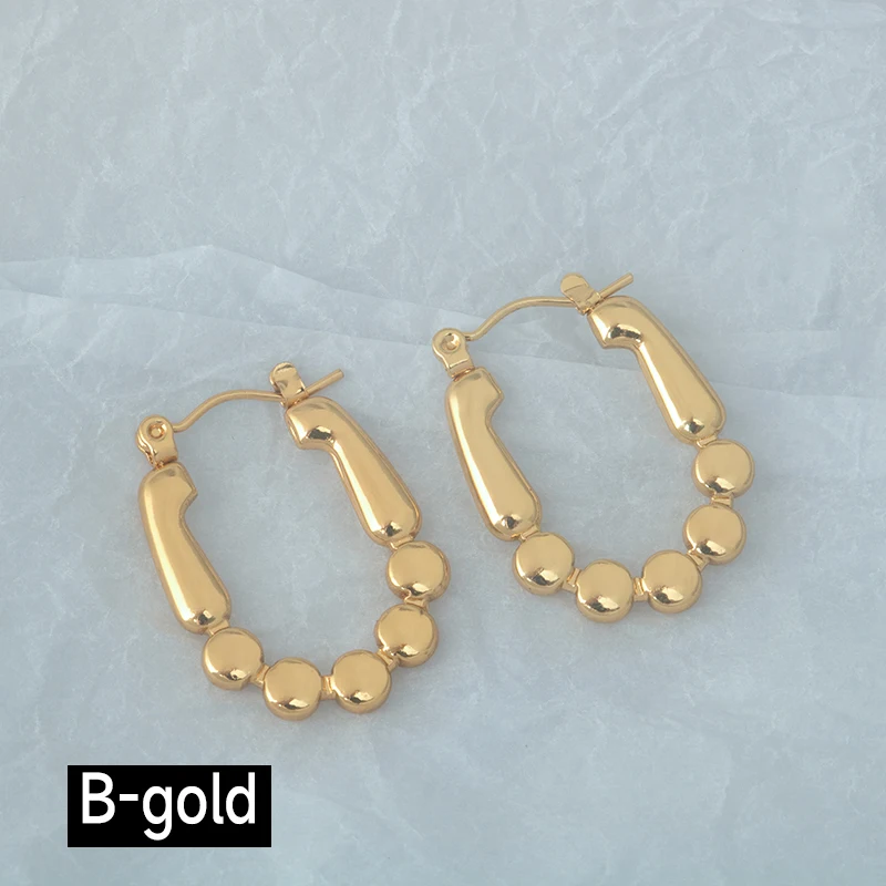 Женские серьги из нержавеющей стали с геометрическим дизайном