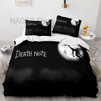 death note 3d printed duvet cover pillowcase bedding set single twin full size for kids adults bedroom decor