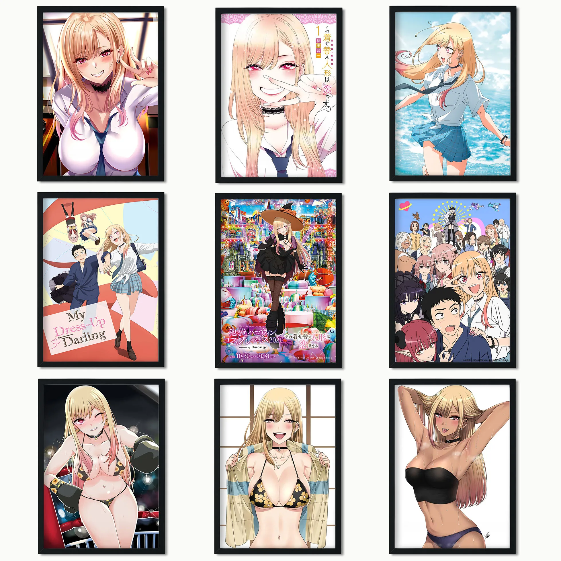 Мой наряд, дорогой, Китагава Марин, плакат, аниме, сексуальная девушка, amcick Resimleri, декоративная картина на холсте, настенное искусство, кавайный Декор для комнаты