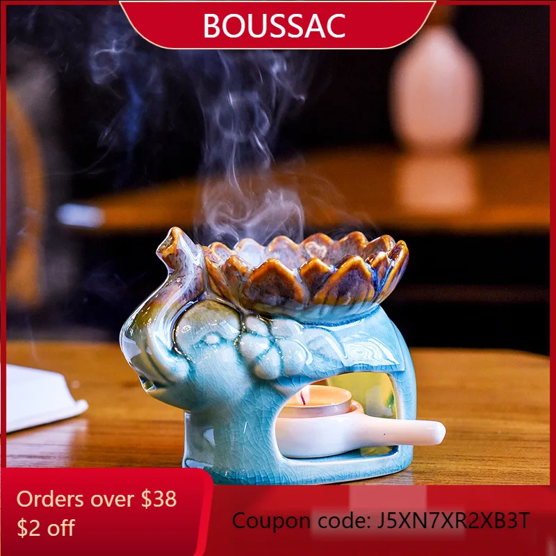 

Candle ceramic aroma diffuser essential oil burner fragrance home indoor bedroom tea ceremony for Buddha night light ornaments