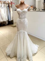 alagirls strapless wedding gown wedding dresses for women 2022 luxury mermaid lace wedding dresses vestido novia 2022 with belt