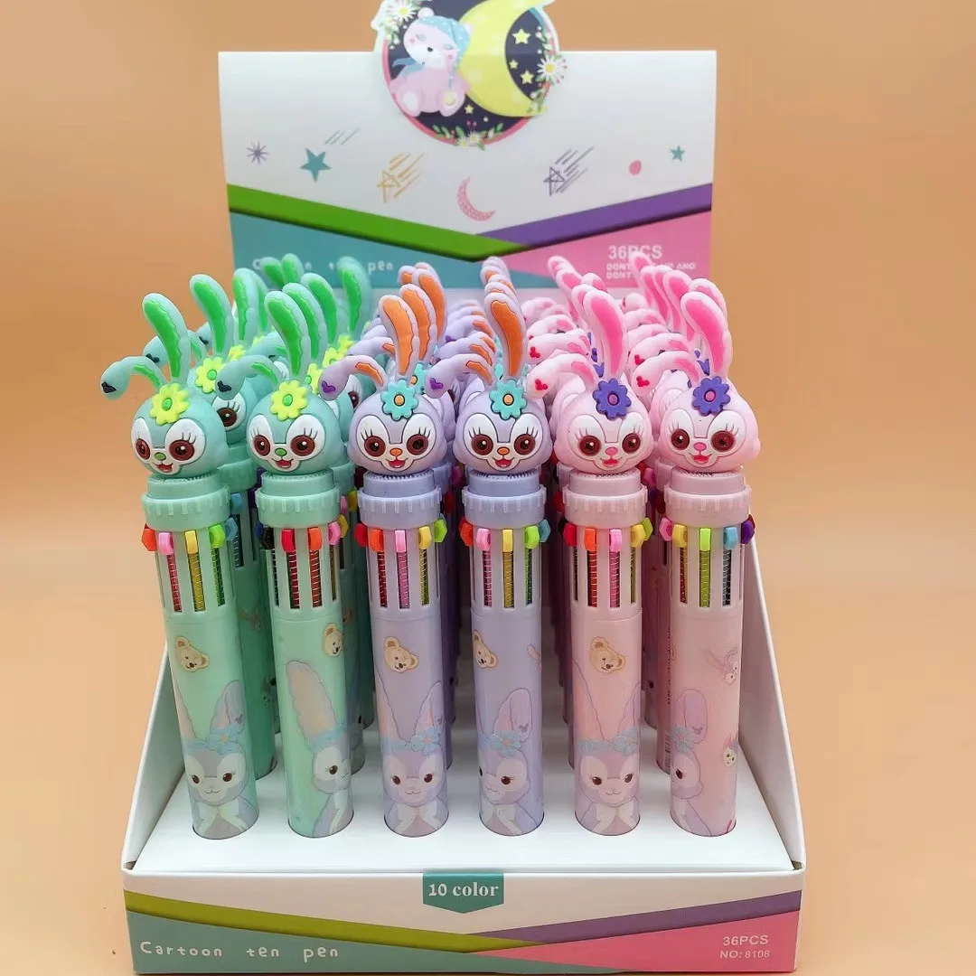

Cute Animal Power 10 Colors Chunky Ballpoint Pen Kawaii Rollerball Pen School Office Supply Gift Stationery Papelaria Escolar