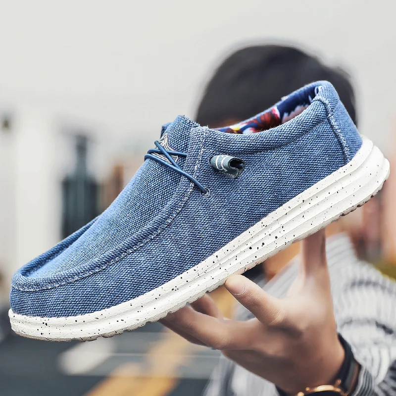 

Fashion Men's Canvas Shoes Sneakers Men Lightweight Comfortable Casual Sports Shoes Breathable Flat Shoes Large Size 39-46
