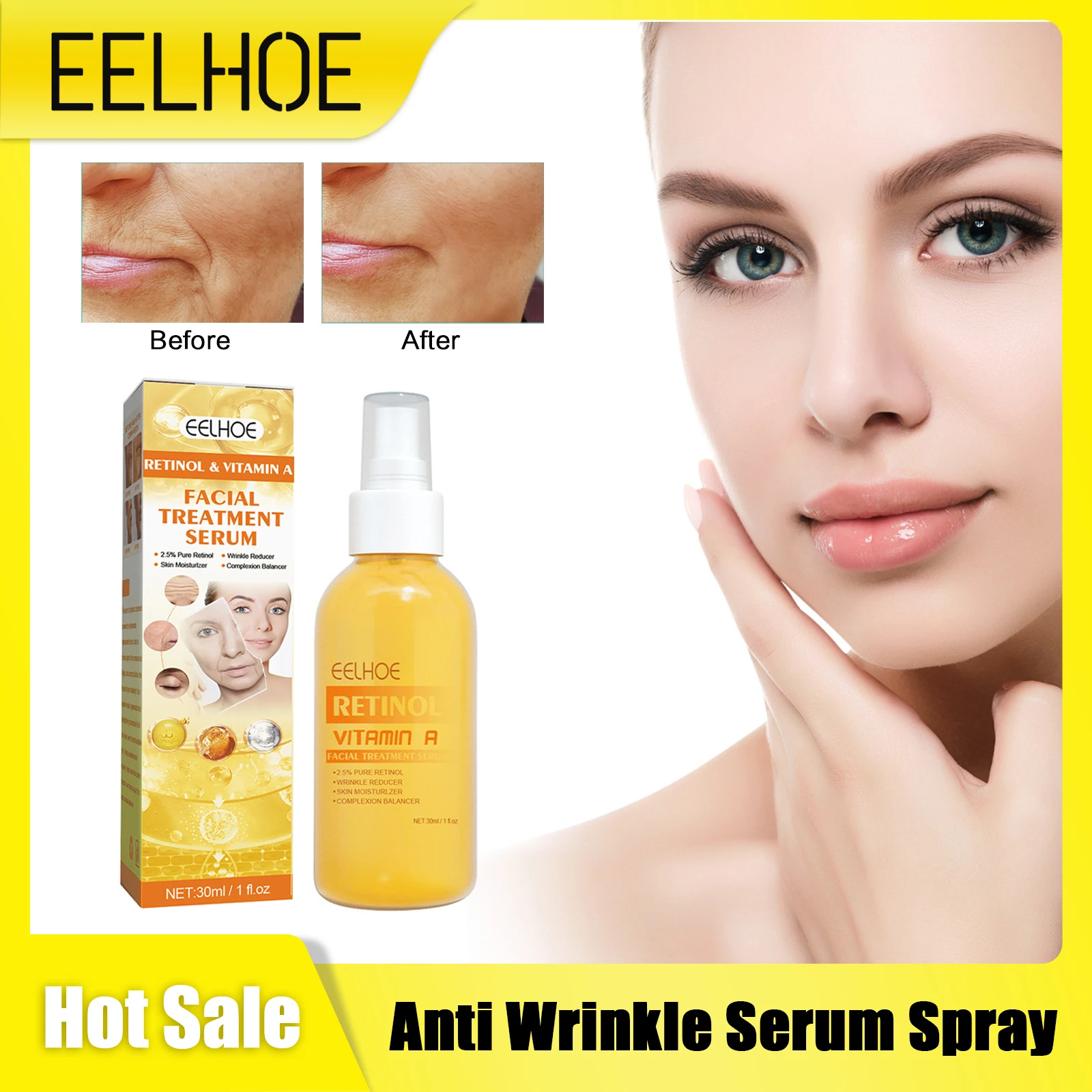 

Against Multiple Fine Line Serum Spray Anti Aging Firming Pore Shrink Brightening Lifting Hydrating Retinol Anti Wrinkle Essence