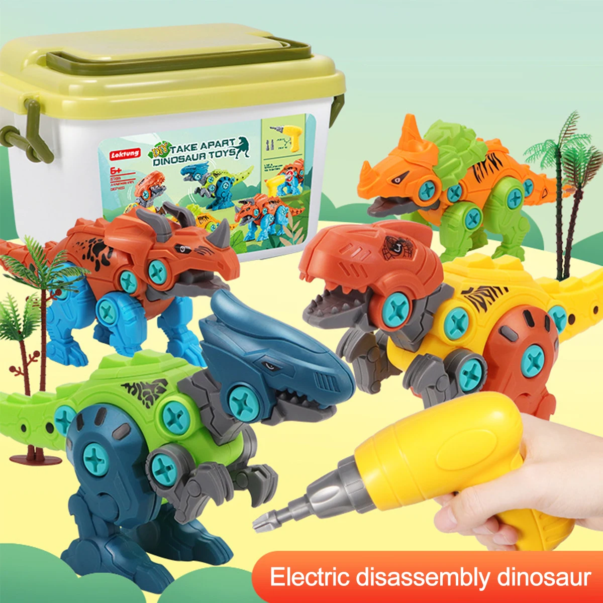Игрушки-Динозавры разборные для детей старше 3 лет набор игрушек-динозавров