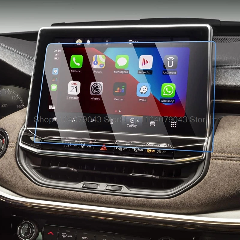 Защитная пленка из закаленного стекла для Jeep Compass 2022-2025 автомобильная 10 1-дюймовая