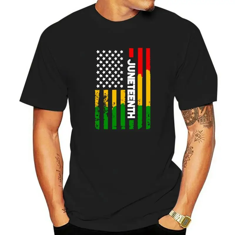 

Juneteenth Blackity Heartbeat Black History African America T-Shirt Breaking Every Chain Since 1865 June 19 US Flag Tee Top