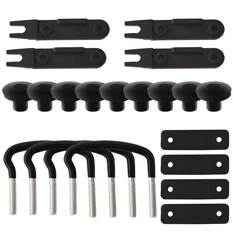 

Universal Roof Box Clamps Car Van Mounting Fitting Kit Roof Box U Bolts Stainless Steel U-bolts Clamps Roof Box U Brackets