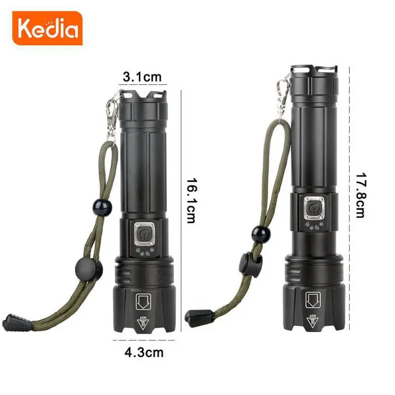 

Riding Lamp Telescopic Focusing Ipx5 Waterproof Camping Torch Aluminum Alloy Anti-skid Tent Lantern Night Fishing Equipment