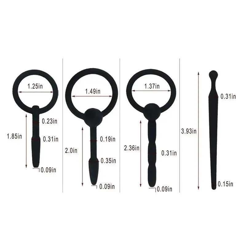 WETIPS Мужской силиконовый уретральный штекер для стимуляции конского глаза