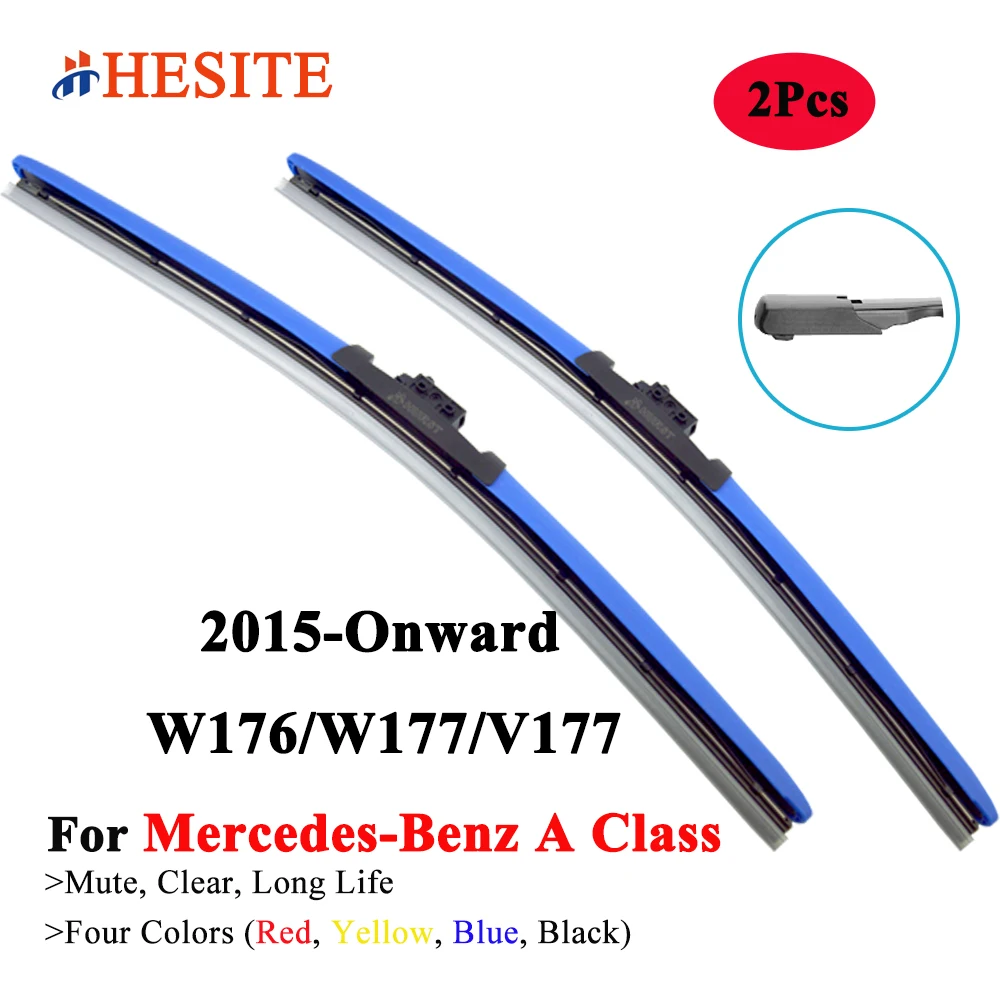 

HESITE Colorful Wiper Blades For Mercedes Benz A Class Hatchback W176 W177 V177 A180 A200 A220 A250 A35 A45 2015 2016 2019 2022