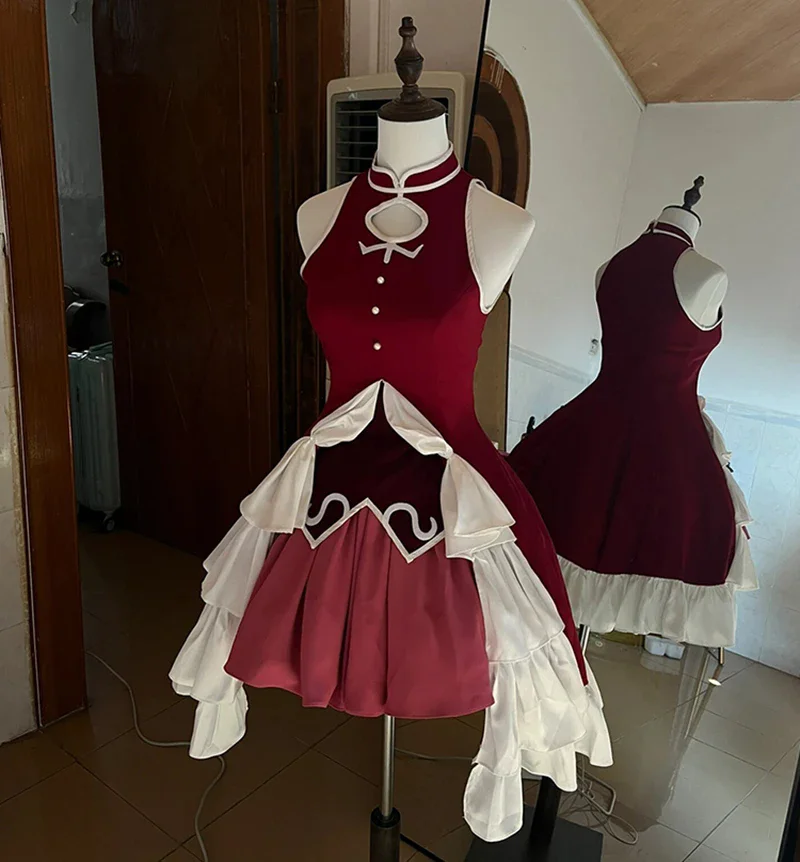 Сакура Кёко костюмы для косплея аниме Puella Magi Madoka Magica платье униформа ролевых игр
