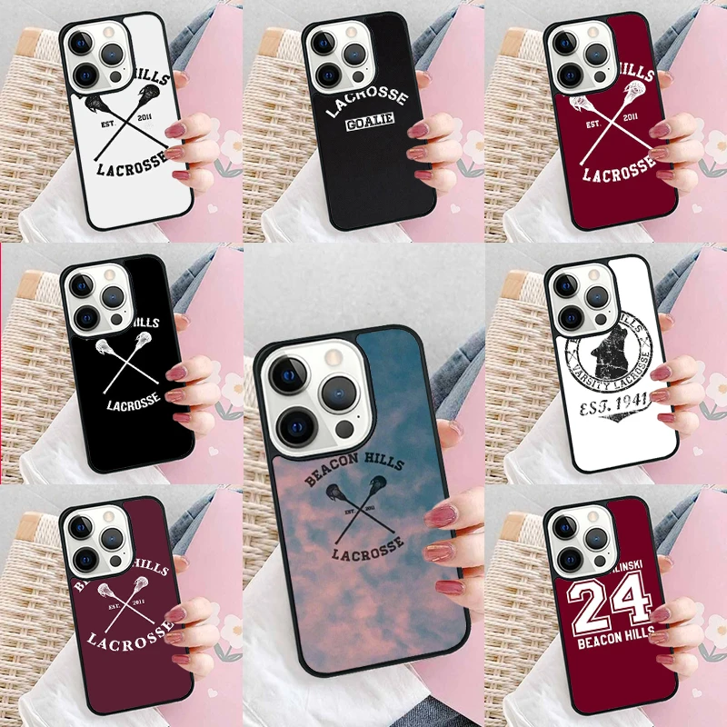 Мягкий чехол для телефона Beacon Hills Lacrosse с логотипом Teen Wolf iPhone 16 Promax 15 Pro 13 14 Plus 11 12 Mini