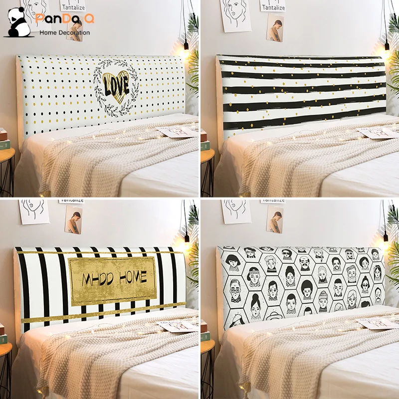 

Fashion Versatile Cartoon Cute Bed Head Cover Set Full Package Soft Package Dust Easy to Clean Protection Cover Backrest Cover