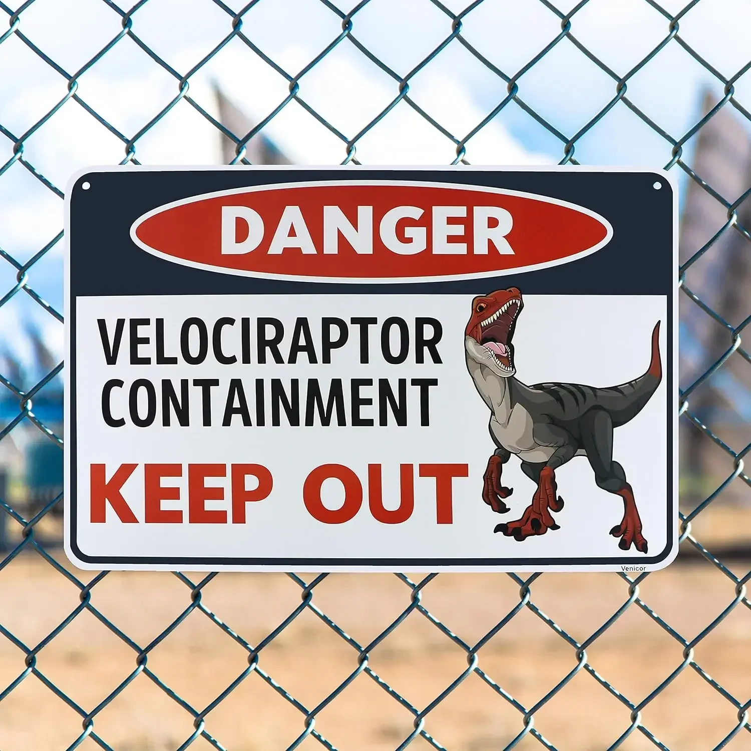 Венецираптор динозавр знак Декор Raptor декор комнаты для мальчиков дети-динозавр